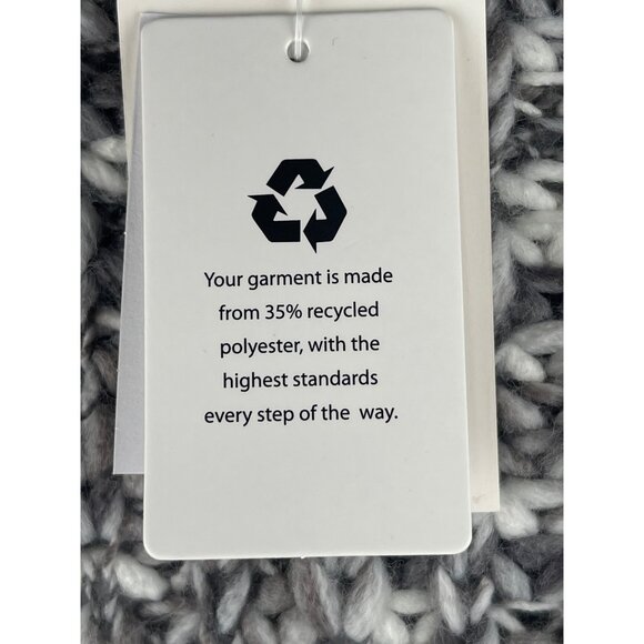 Hippie Rose White Gray Combo Knit Cardigan Sweater Small - Picture 12 of 13